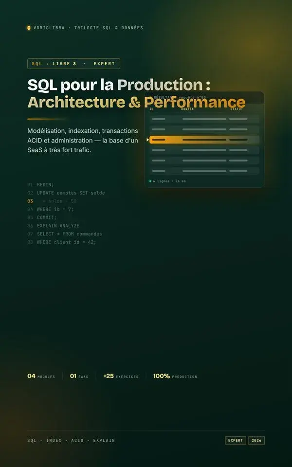 Couverture SQL pour la Production : Architecture & Performance